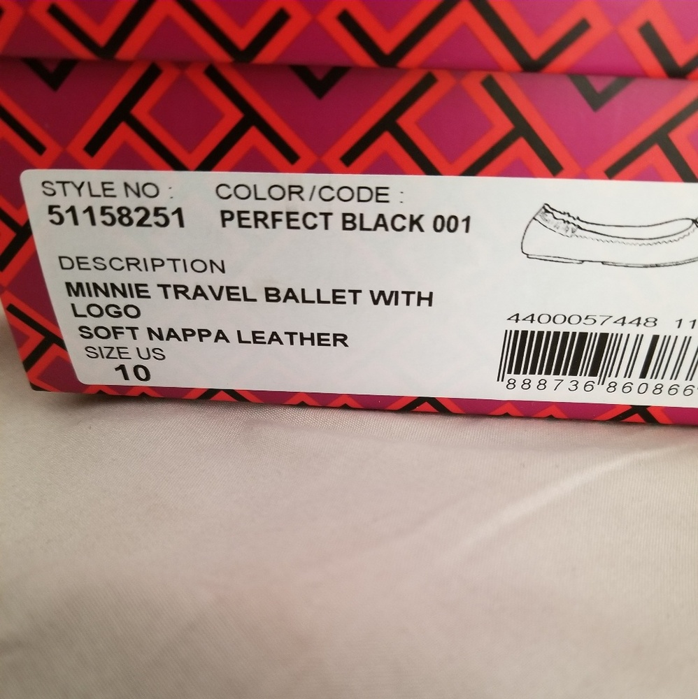 Tori Burch MINNIE TRAVEL BALLET WITH LOGO